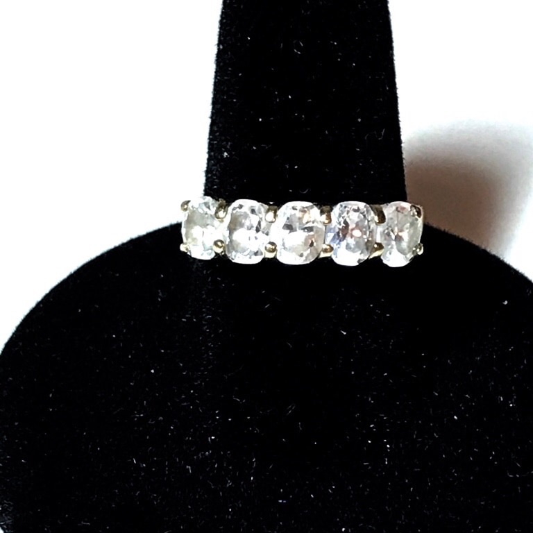 10k Yellow Gold Cz Ring